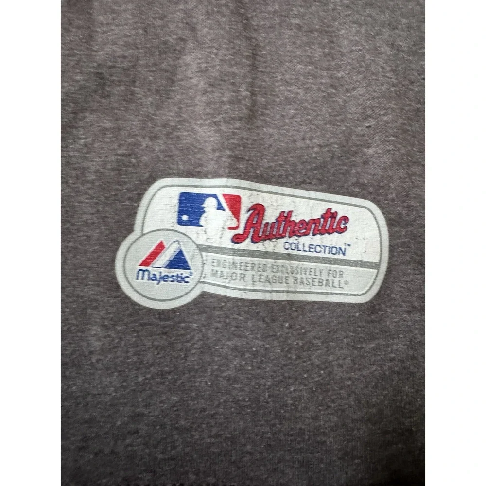 St Louis Cardinals 2012 Postseason Authentic Collection T Shirt Medium Gray MLB